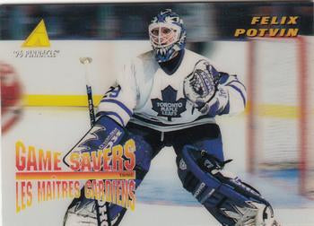 #McD-26 FŽlix Potvin - Toronto Maple Leafs - 1995-96 Pinnacle McDonald's Game Winners Hockey
