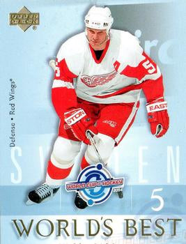 #WB26 Nicklas Lidstrom - Detroit Red Wings - 2004-05 Upper Deck Hockey - World's Best