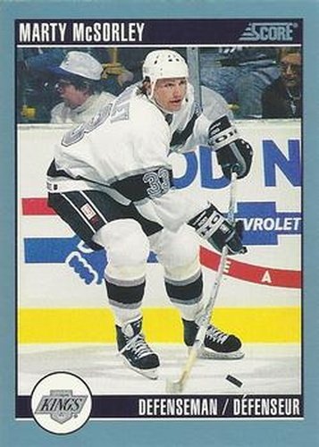 #26 Marty McSorley - Los Angeles Kings - 1992-93 Score Canadian Hockey