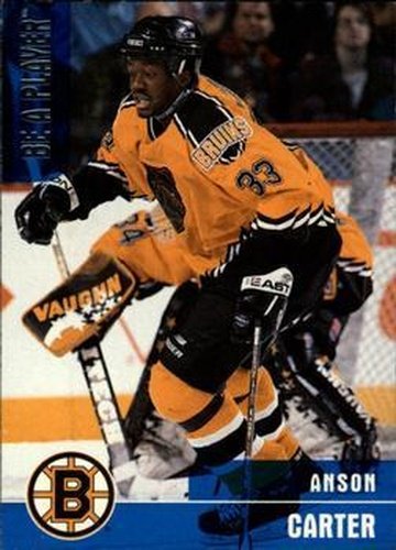 #26 Anson Carter - Boston Bruins - 1999-00 Be a Player Memorabilia Hockey