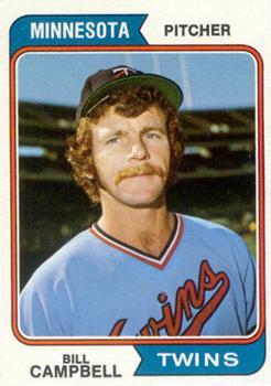 #26 Bill Campbell - Minnesota Twins - 1974 Topps Baseball