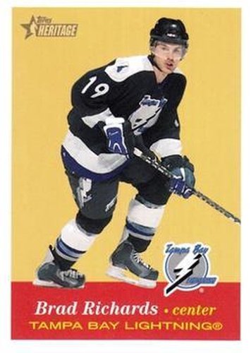 #26 Brad Richards - Tampa Bay Lightning - 2001-02 Topps Heritage Hockey