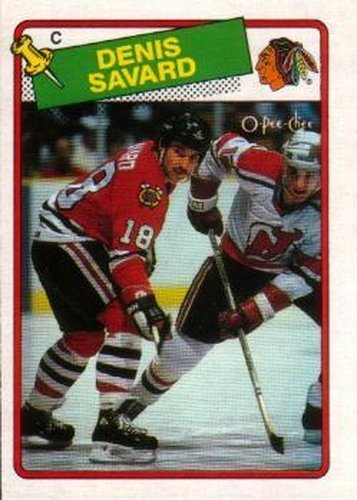 #26 Denis Savard - Chicago Blackhawks - 1988-89 O-Pee-Chee Hockey