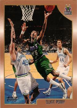 #26 Elliot Perry - Milwaukee Bucks - 1998-99 Topps Basketball
