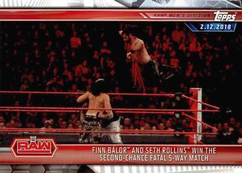 #26 Finn Bálor and Seth Rollins Win the Second-Chance Fatal 5-Way Match - 2019 Topps WWE Road to Wrestlemania Wrestling