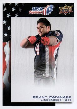 #26 Grant Watanabe - USA - 2014 Upper Deck USA Football
