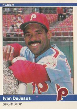 #26 Ivan DeJesus - Philadelphia Phillies - 1984 Fleer Baseball