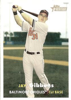 #26 Jay Gibbons - Baltimore Orioles - 2006 Topps Heritage Baseball