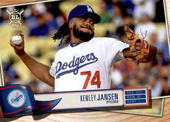 #26 Kenley Jansen - Los Angeles Dodgers - 2019 Topps Big League Baseball