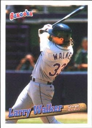 #26 Larry Walker - Colorado Rockies - 1996 Bazooka Baseball