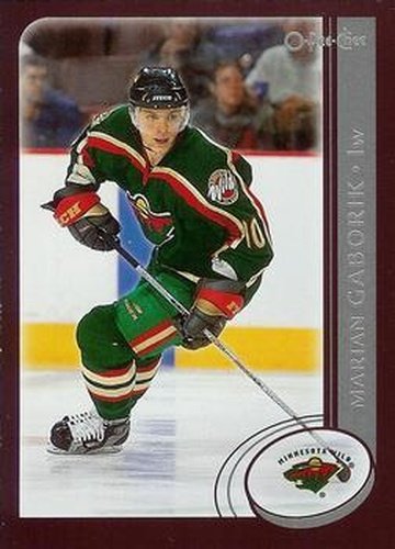 #26 Marian Gaborik - Minnesota Wild - 2002-03 O-Pee-Chee Hockey