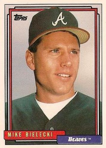 #26 Mike Bielecki - Atlanta Braves - 1992 Topps Baseball