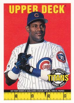 #26 Sammy Sosa - Chicago Cubs - 1998 Upper Deck - Tape Measure Titans Baseball