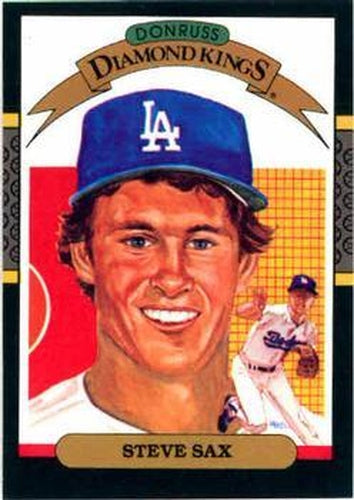 #26 Steve Sax - Los Angeles Dodgers - 1987 Donruss Baseball