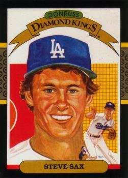 #26 Steve Sax - Los Angeles Dodgers - 1987 Leaf Baseball