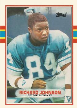 #26T Richard Johnson - Detroit Lions - 1989 Topps Traded Football