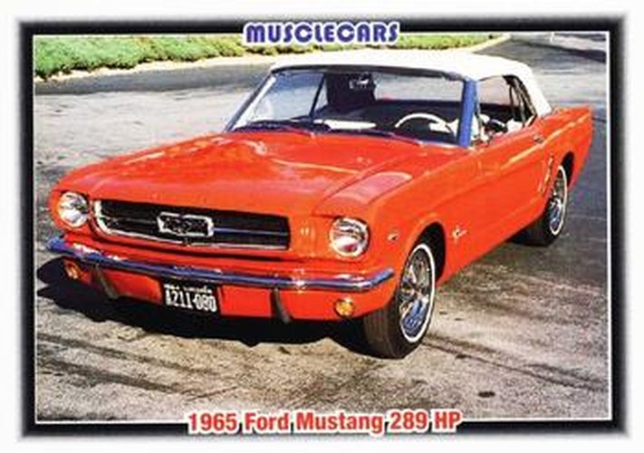 #26 1965 Ford Mustang 289 HP - 1992 Collect-A-Card Muscle Cars