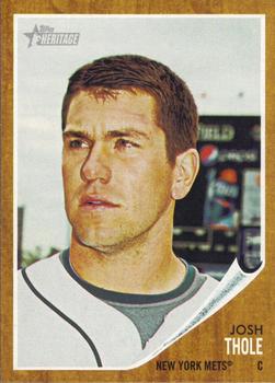 #26 Josh Thole - New York Mets - 2011 Topps Heritage Baseball