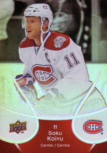 #26 Saku Koivu - Montreal Canadiens - 2009-10 Upper Deck McDonald's Hockey
