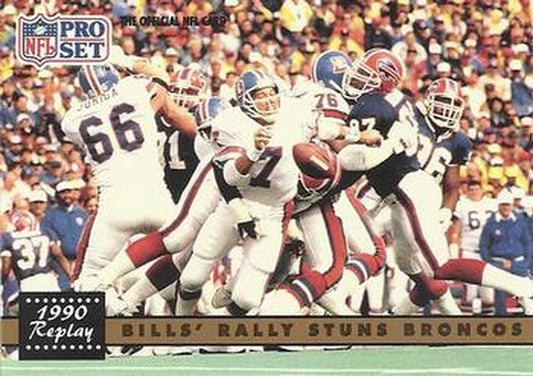 #326 Bills' Rally Stuns Broncos - Denver Broncos / Buffalo Bills - 1991 Pro Set Football