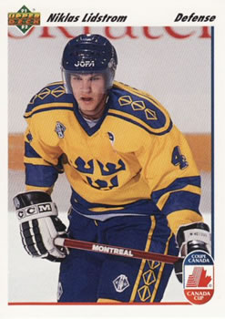 #26 Nicklas Lidstrom - Sweden - 1991-92 Upper Deck Hockey