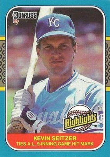 #26 Kevin Seitzer - Kansas City Royals - 1987 Donruss Highlights Baseball