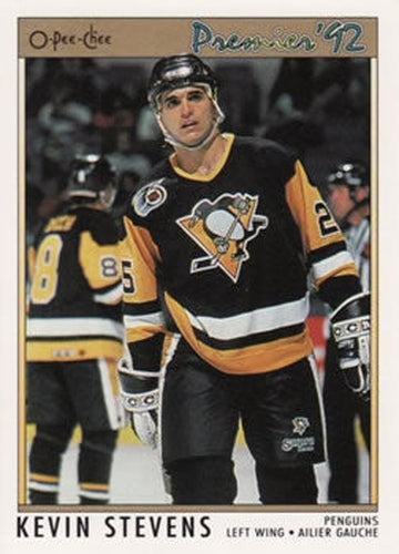 #26 Kevin Stevens - Pittsburgh Penguins - 1991-92 O-Pee-Chee Premier Hockey