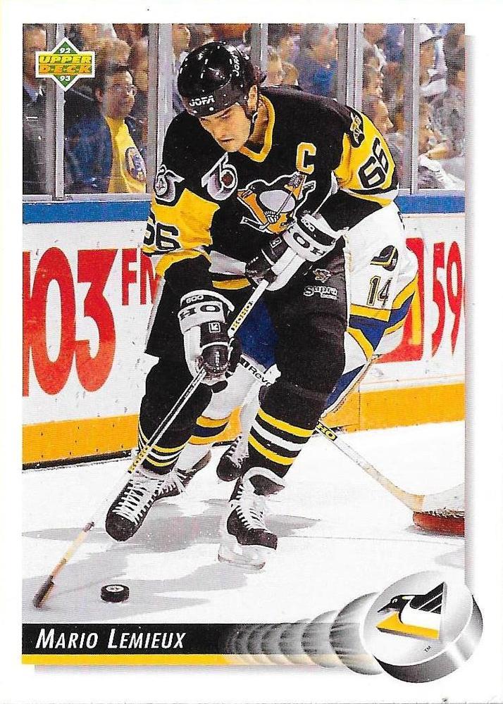 #26 Mario Lemieux - Pittsburgh Penguins - 1992-93 Upper Deck Hockey