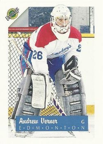 #26 Andrew Verner - Edmonton Oilers - 1991 Ultimate Draft Hockey