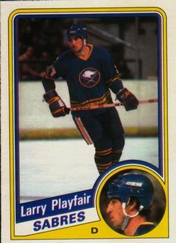 #26 Larry Playfair - Buffalo Sabres - 1984-85 O-Pee-Chee Hockey