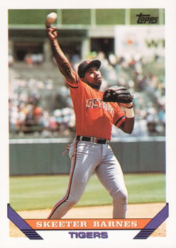 #26 Skeeter Barnes - Detroit Tigers - 1993 Topps Baseball