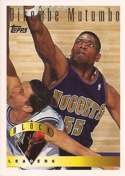 #26 Dikembe Mutombo - Denver Nuggets - 1995-96 Topps Basketball