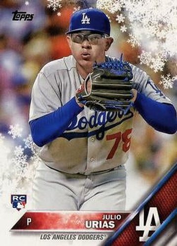 #HMW26 Julio Urias - Los Angeles Dodgers - 2016 Topps Holiday Baseball