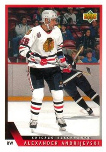 #26 Alexander Andrijevski - Chicago Blackhawks - 1993-94 Upper Deck Hockey
