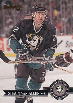 #26 Shaun Van Allen - Anaheim Mighty Ducks - 1995-96 Donruss Hockey
