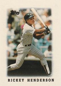 #26 Rickey Henderson - New York Yankees - 1988 Topps Major League Leaders Minis Baseball