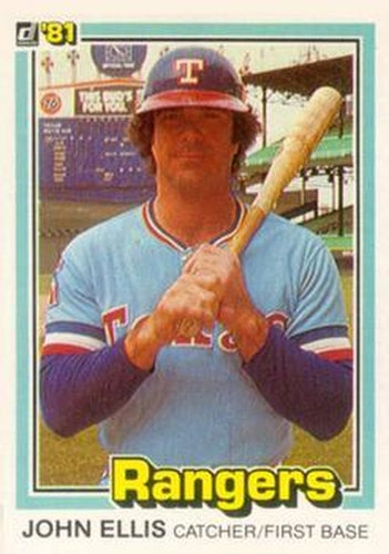 #26a John Ellis - Texas Rangers - 1981 Donruss Baseball