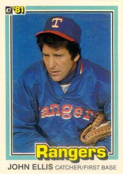 #26b John Ellis - Texas Rangers - 1981 Donruss Baseball