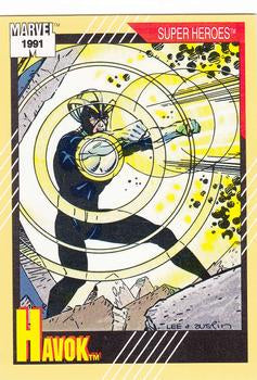 #27 Havok - 1991 Impel Marvel Universe Series II