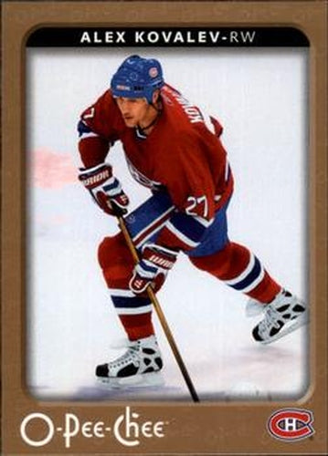 #270 Alex Kovalev - Montreal Canadiens - 2006-07 O-Pee-Chee Hockey