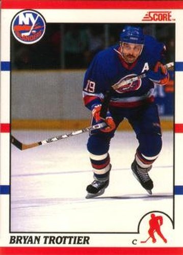 #270 Bryan Trottier - New York Islanders - 1990-91 Score Canadian Hockey