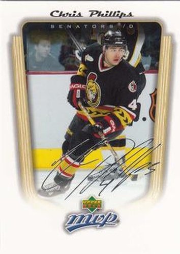 #270 Chris Phillips - Ottawa Senators - 2005-06 Upper Deck MVP Hockey