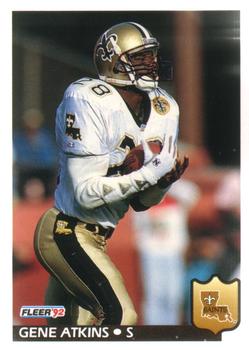 #270 Gene Atkins - New Orleans Saints - 1992 Fleer Football