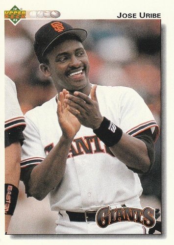 #270 Jose Uribe - San Francisco Giants - 1992 Upper Deck Baseball