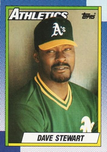 #270 Dave Stewart - Oakland Athletics - 1990 Topps Baseball