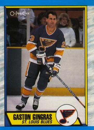 #270 Gaston Gingras - St. Louis Blues - 1989-90 O-Pee-Chee Hockey