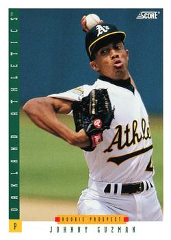 #270 Johnny Guzman - Oakland Athletics - 1993 Score Baseball