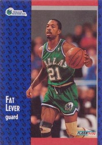 #270 Lafayette Lever - Dallas Mavericks - 1991-92 Fleer Basketball
