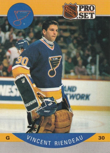 #270 Vincent Riendeau - St. Louis Blues - 1990-91 Pro Set Hockey