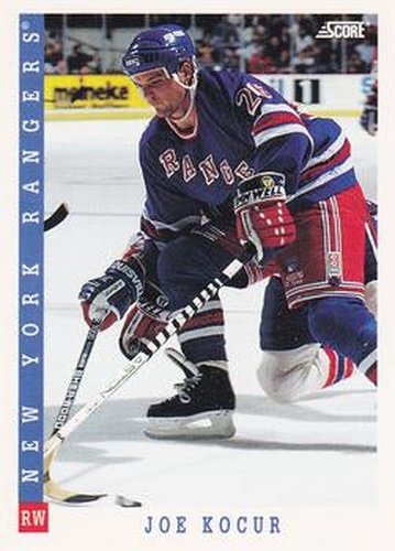 #270 Joey Kocur - New York Rangers - 1993-94 Score Canadian Hockey